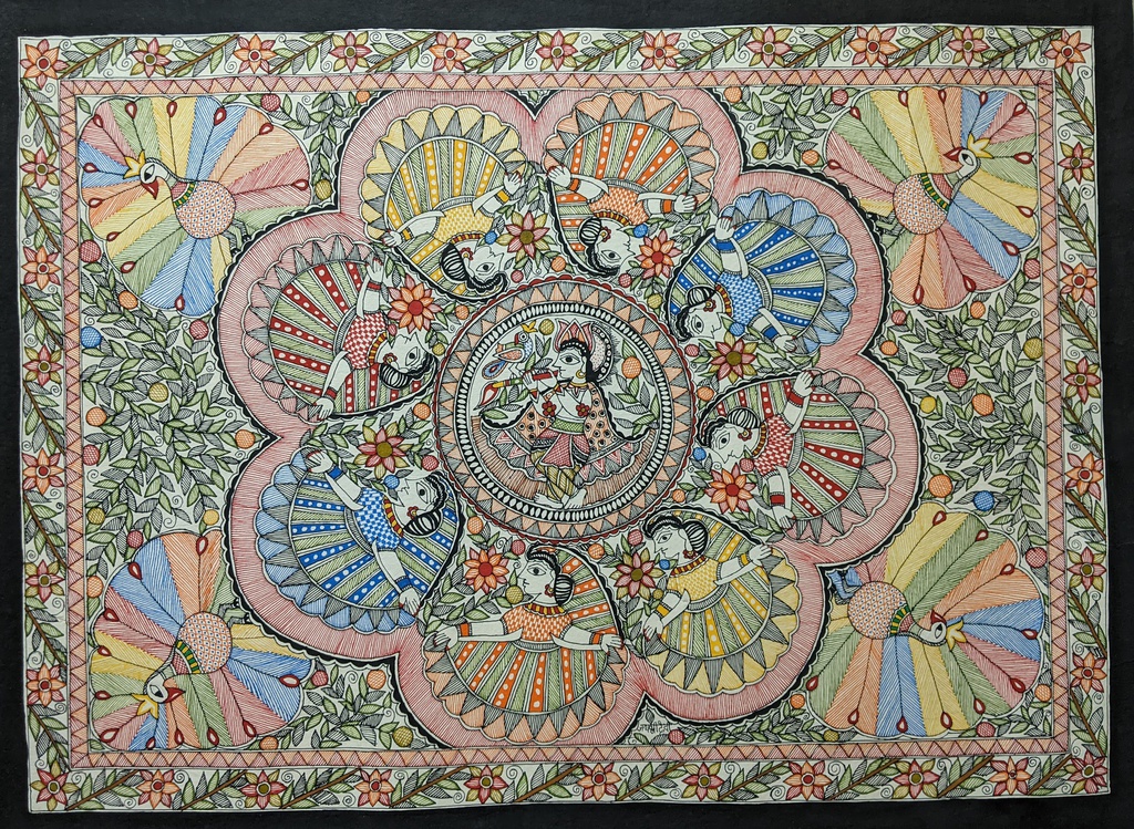 Madhubani Painted Tea Kettle