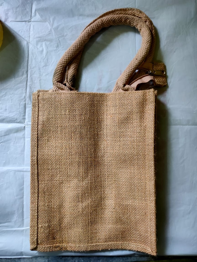 Beige Jute bag for Tiffin