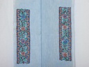 Pale Blue flowers pattern hand painted Madhubani cotton kurta