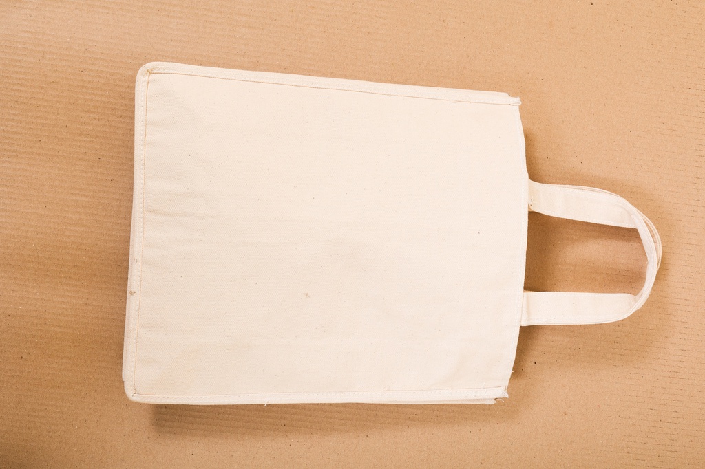 Cotton short strap handpainted Madhubani Jhola bag