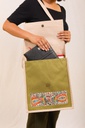 100% organic cotton handmade vibrant jhola bag