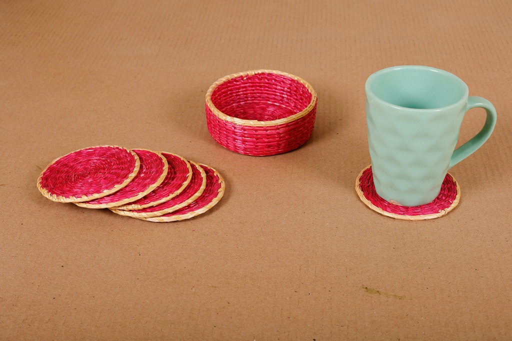 Quirky, colourful and fun coaster set!