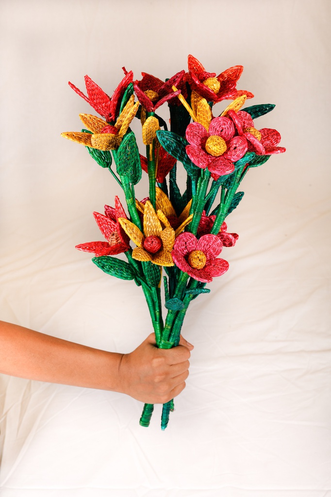 organic handcrafted sikki flowers.