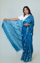Indigo Batik Print Saree
