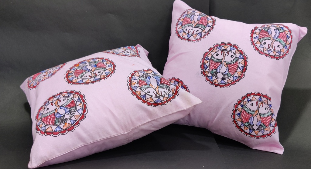 Madhubani painting Cushion cover 03