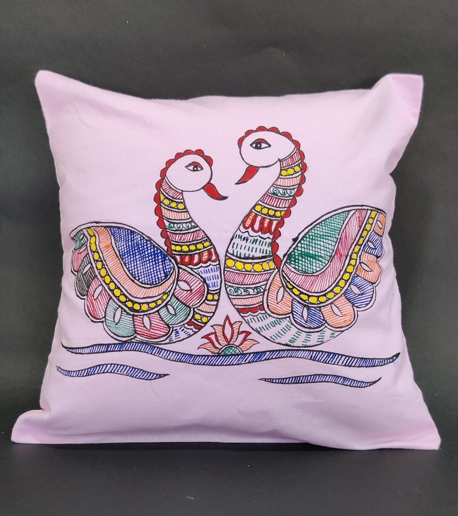 Madhubani painting Cushion cover 04