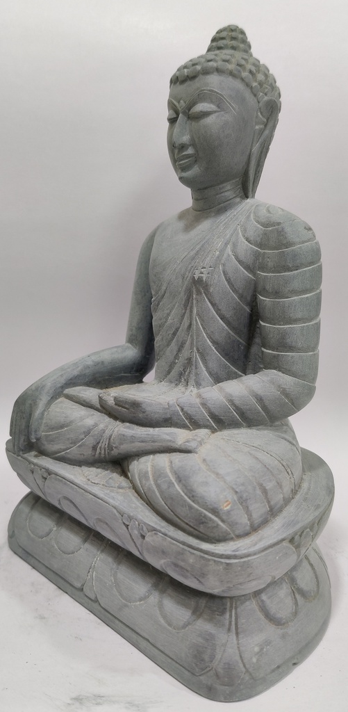 White Budhha Sculpture ( Bhumisparsh Mudra)