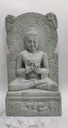 White Budhha Sculpture in Dharmachakra Mudra