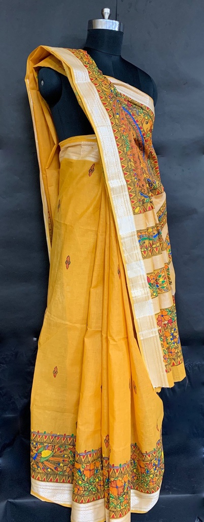 Madhubani painted saree 07