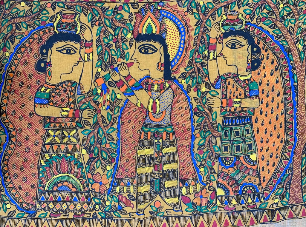 Madhubani painted saree 07