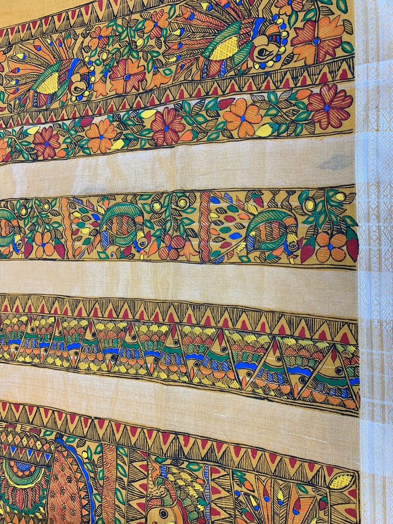 Madhubani painted saree 07