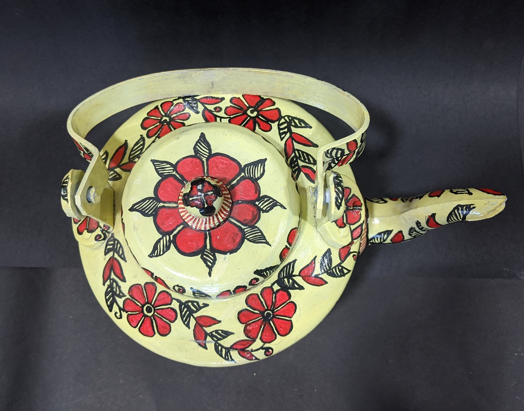 Madhubani Painted Tea Kettle 03