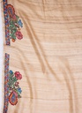 Radha Krishna hand painted Madhubani tussar silk saree