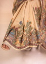 Beige nature hand painted Madhubani tussar silk saree