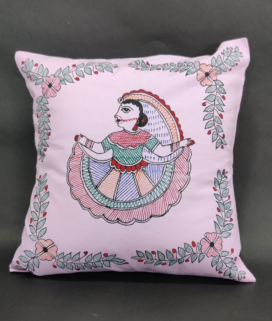 Madhubani painting Cushion cover 05