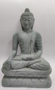 White Budhha Sculpture ( Bhumisparsh Mudra)