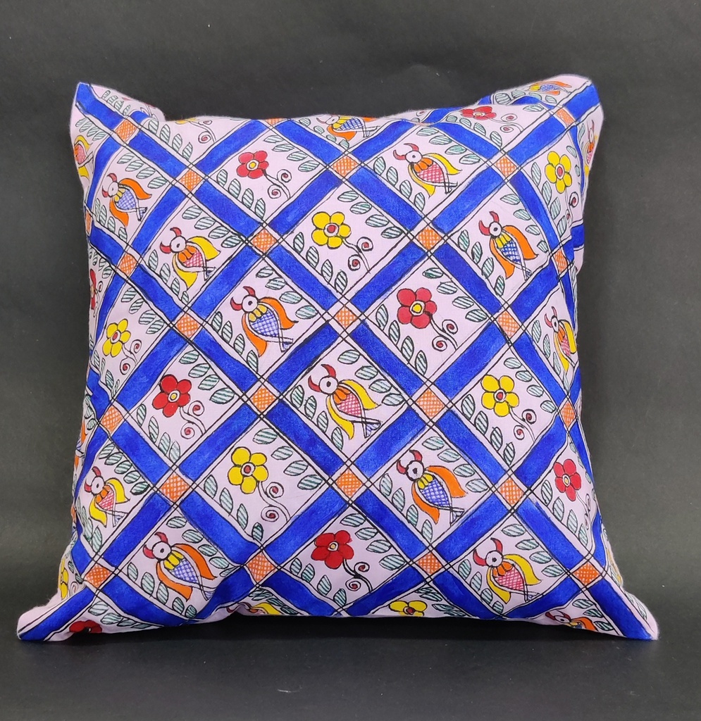 Madhubani painting Cushion cover 02