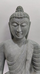 White Budhha Sculpture ( Bhumisparsh Mudra)