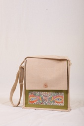 100% organic cotton handmade vibrant satchel bag